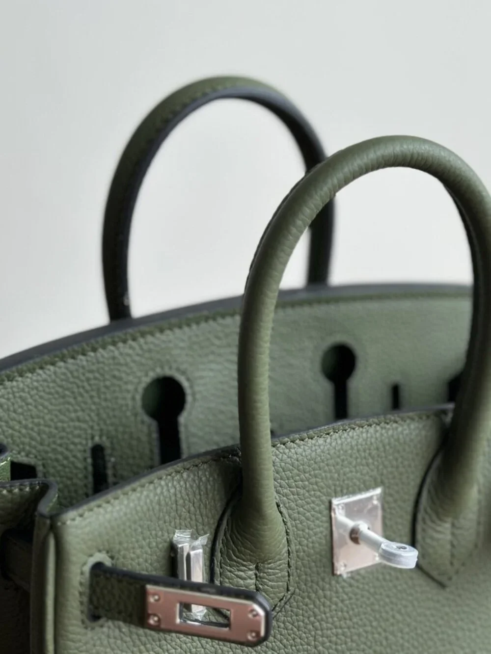 Dainty Leather Top Handle Purse